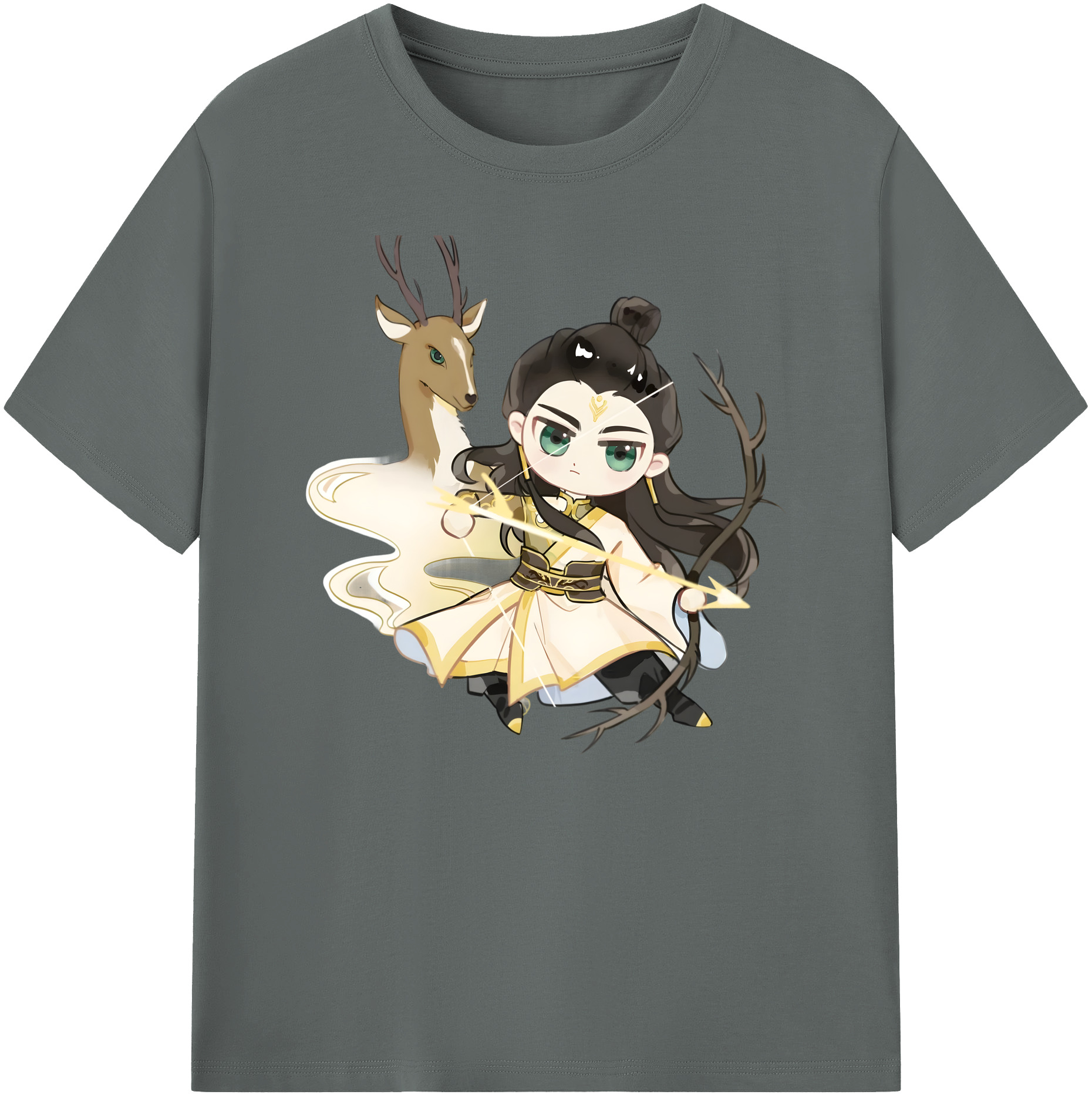 （画像用） Ne Zha 2 ナタ 魔童の大暴れ 綿100％ メンズ半袖Tシャツ｜肌触りやわらか＆通気性